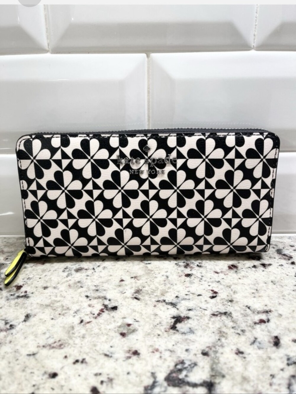 Kate Spade Hollie Geo Clover Continental Wallet NWOT
